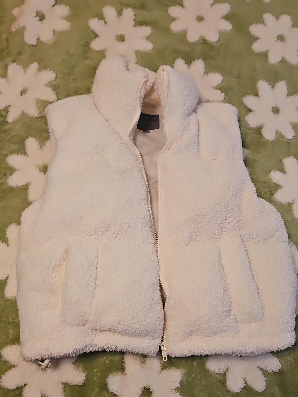 Ultra Flirt Cream Sherpa Lined Vest